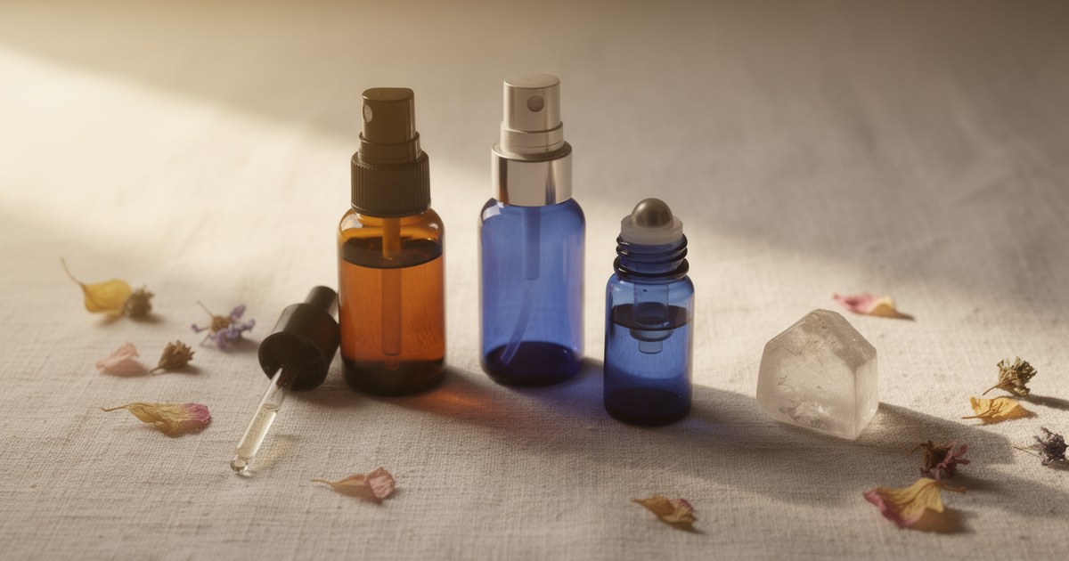 How to Layer Flower Essences, Aura Sprays, and Anointing Oils in One Daily Practice