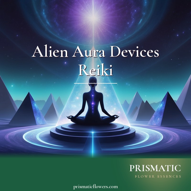 Alien Aura Devices Reiki distance Reiki attunement, Detecting and releasing extraterrestrial energetic implants lodged in the human aura by Prismatic Flower Essences