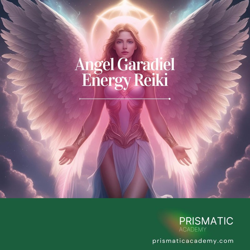 Silver moonlit guardian angel for Angel Garadiel Energy Reiki
