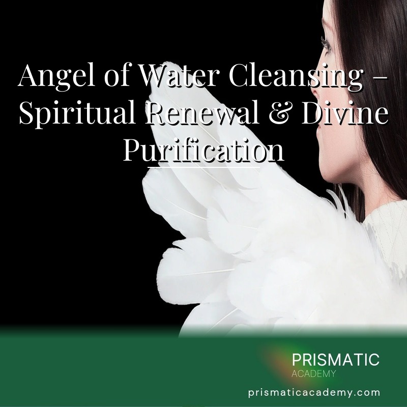 Angel pouring turquoise cleansing water for the Angel of Water Cleansing attunement