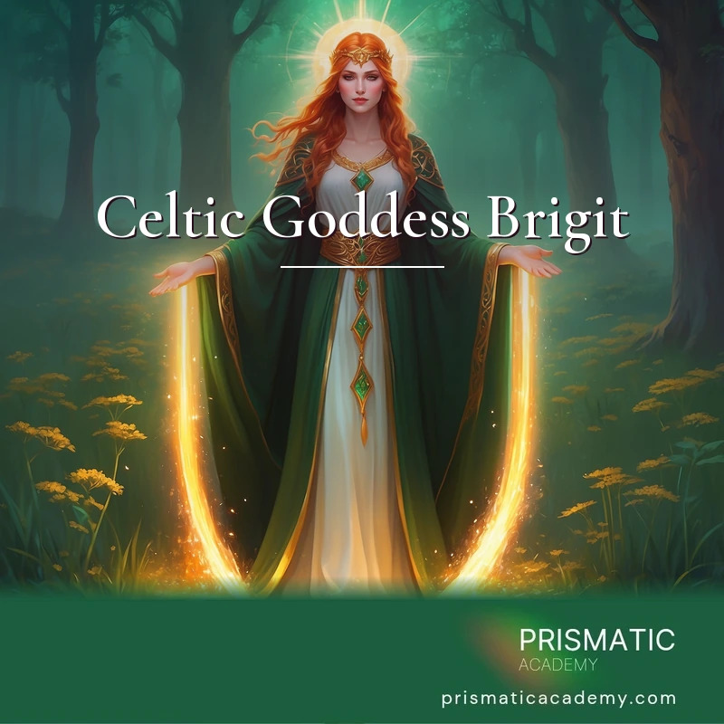 Celtic Goddess Brigit distance Reiki attunement, Brigit (Brighid), the Celtic goddess of the sacred flame, healing, poetry and smithcraft by Prismatic Flower Essences