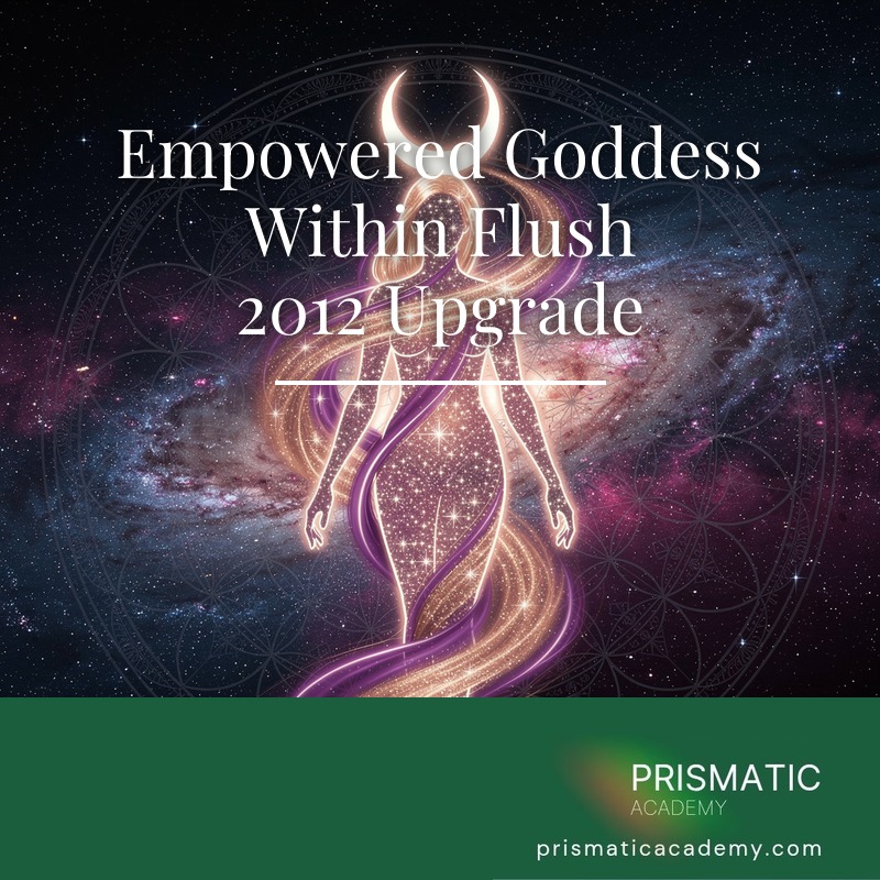 Radiant fuchsia goddess rising with inner light for the Empowered Goddess Within Flush upgrade