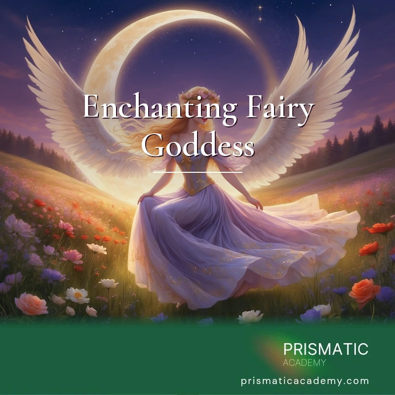 Enchanting Fairy Goddess distance Reiki attunement, Aine, the Irish Faery Goddess and Fairy Queen of Munster, and the inner Faery Goddess self by Prismatic Flower Essences