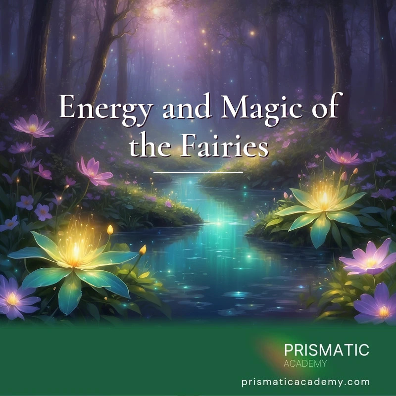 Energy and Magic of the Fairies distance Reiki attunement, Fairies as elemental nature spirits who steer light and good through the elements, earth, and cosmos by Prismatic Flower Essences