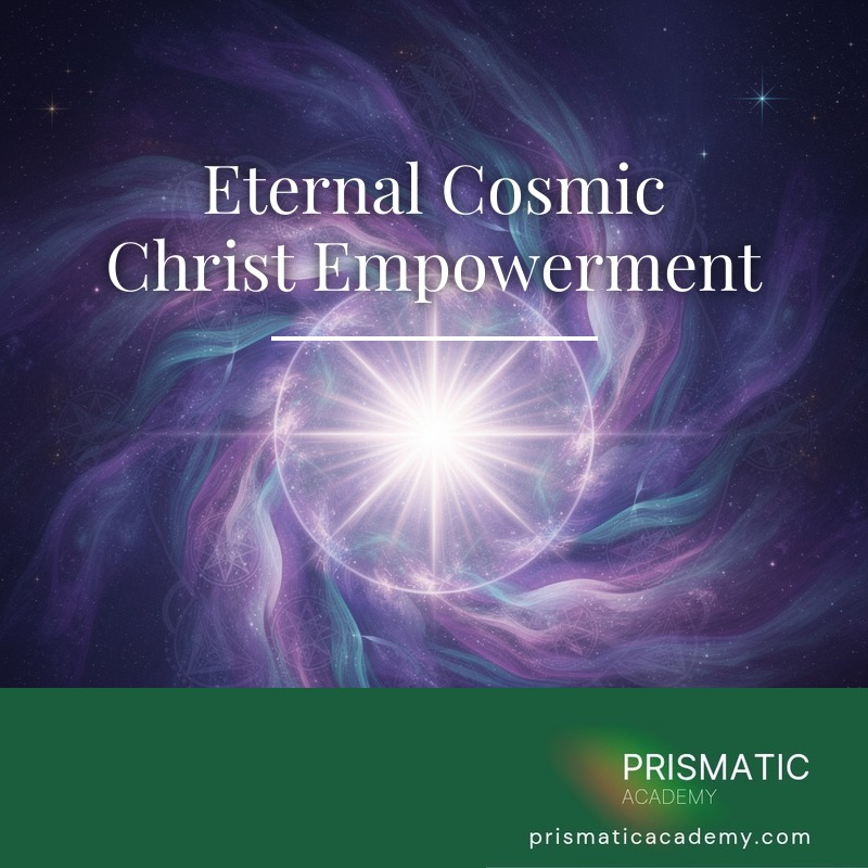 Golden sacred heart radiating rose-gold Christ light for the Eternal Cosmic Christ Empowerment