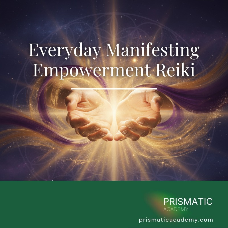 Sunrise-orange manifesting light forming shapes for the Everyday Manifesting Empowerment Reiki