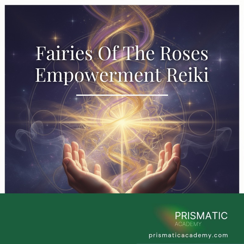 Winged fairies among glowing magenta roses for Fairies Of The Roses Empowerment Reiki