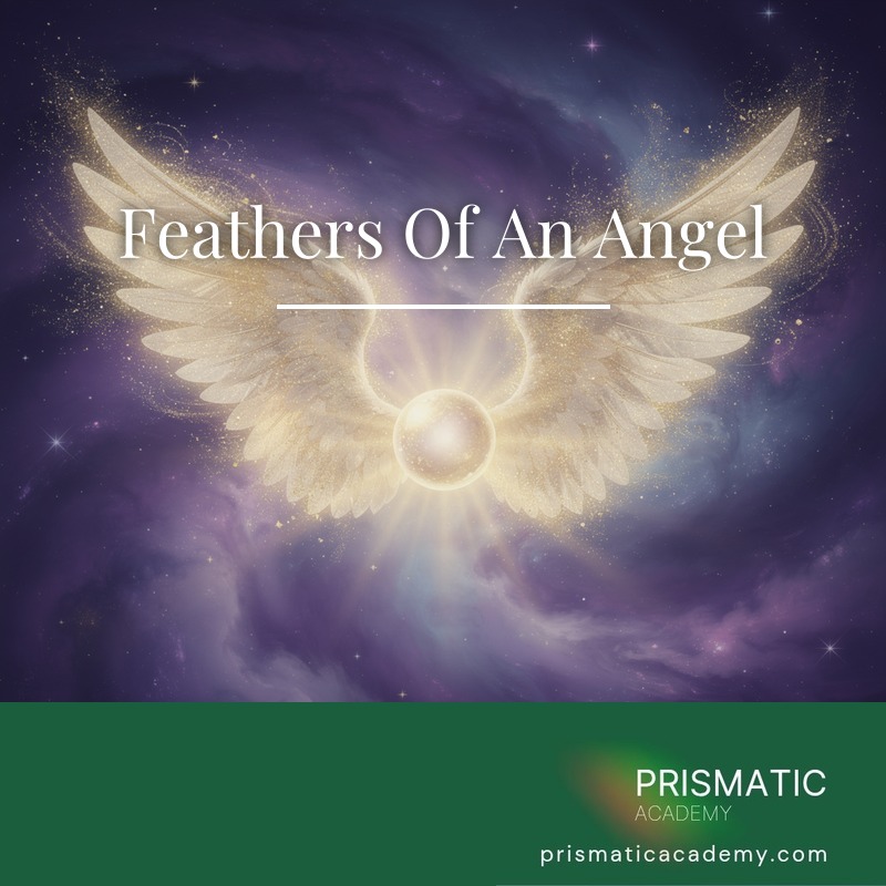 Soft grey angel feathers drifting down for the Feathers Of An Angel attunement