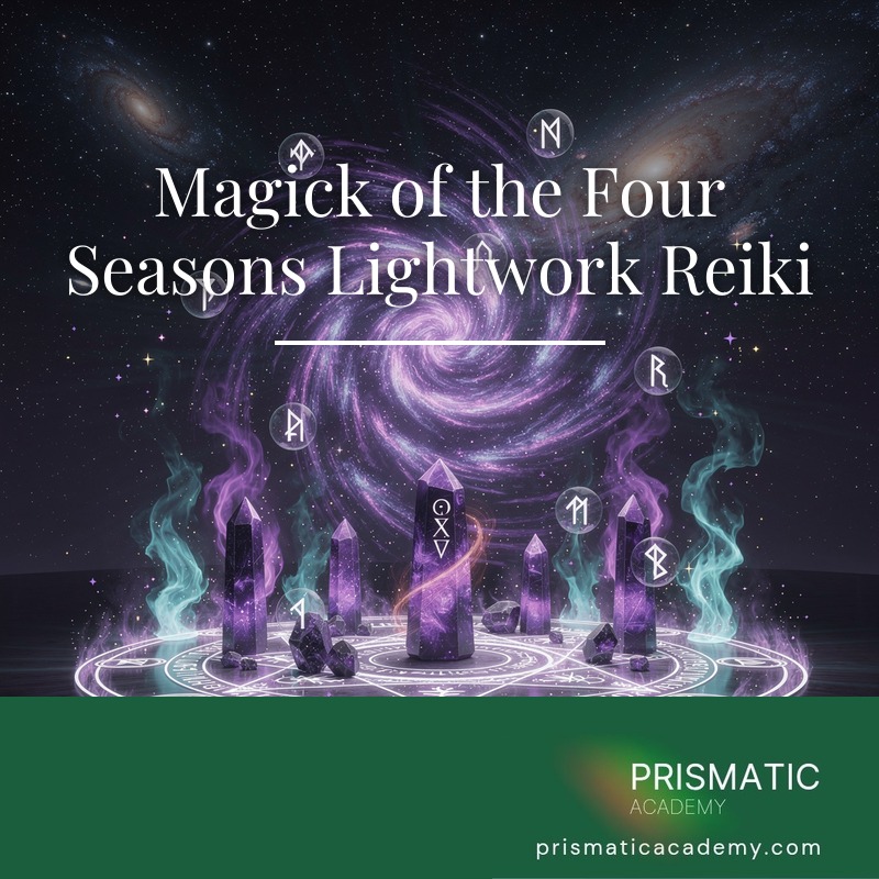 One tree showing all four seasons at once for Magick Of The Four Seasons Lightwork Reiki