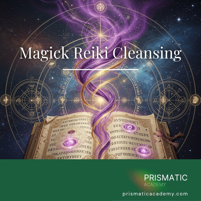 Pale mint-green sweeping cleansing light for the Magick Reiki Cleansing attunement