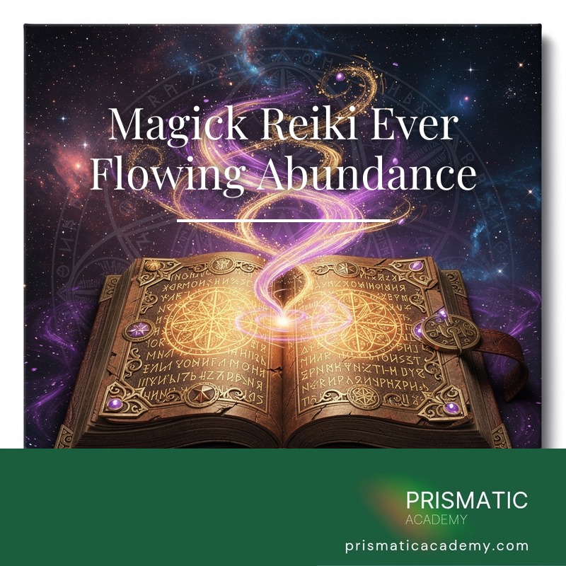 Overflowing emerald cornucopia of light for Magick Reiki Ever Flowing Abundance