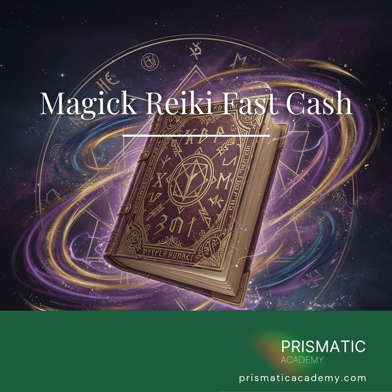 Golden coins falling fast into open hands for the Magick Reiki Fast Cash attunement