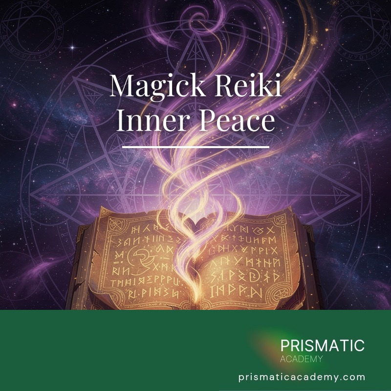White lotus on still pale-blue water for Magick Reiki Inner Peace