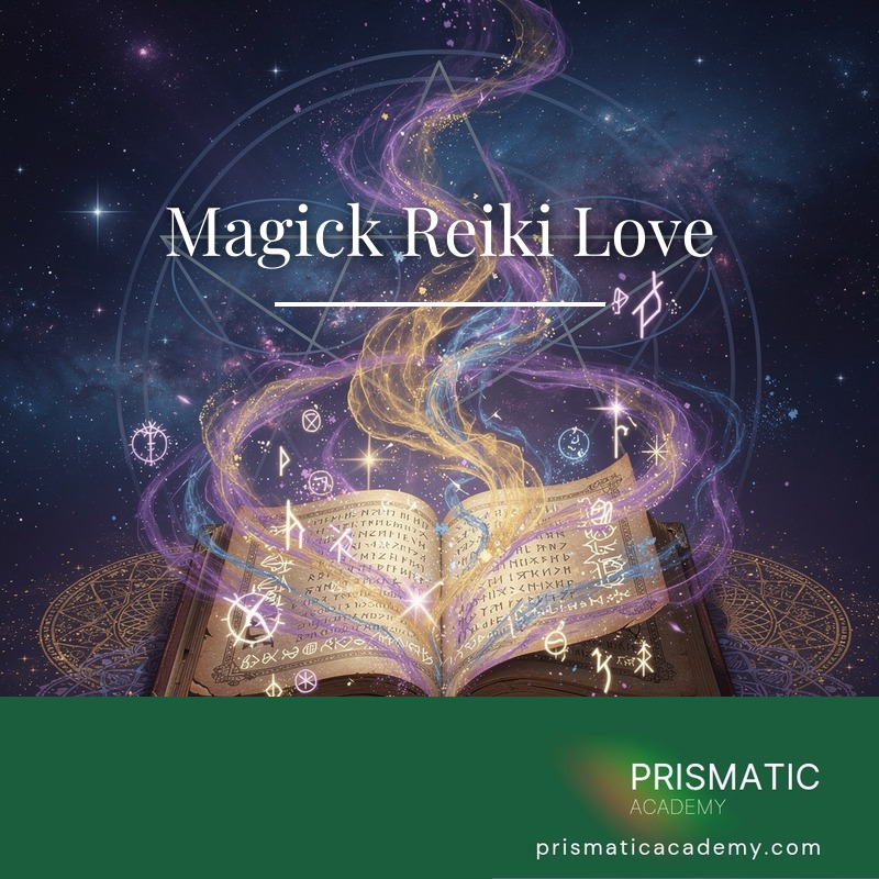 Pink roses and glowing rose-pink hearts for the Magick Reiki Love attunement