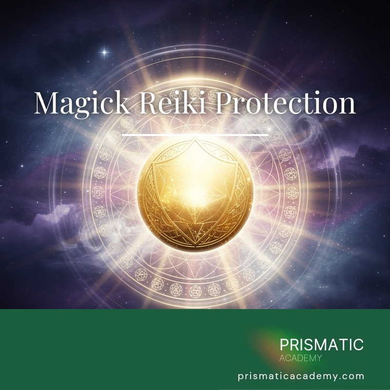 Radiant blue protective shield of light for Magick Reiki Protection