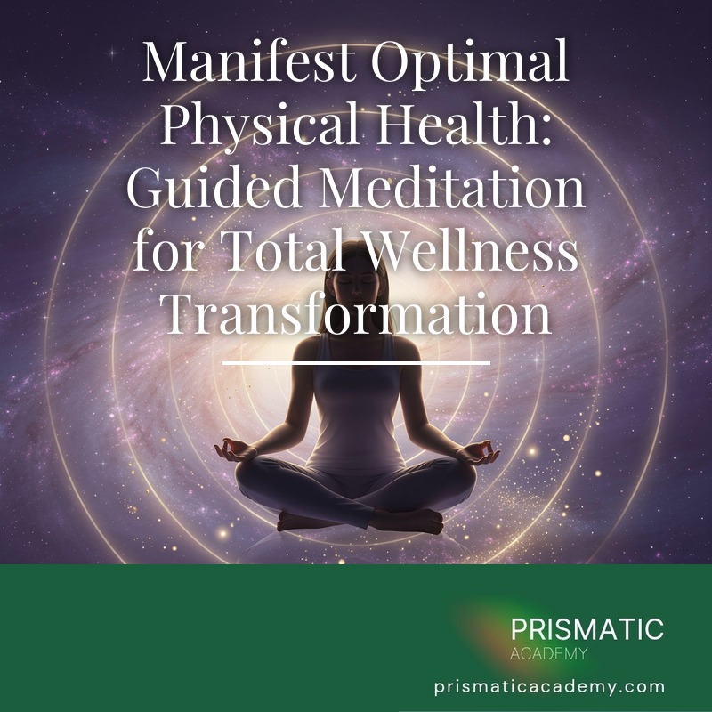 Glowing healthy figure wrapped in emerald vitality energy for the Manifest Optimal Physical Health attunement