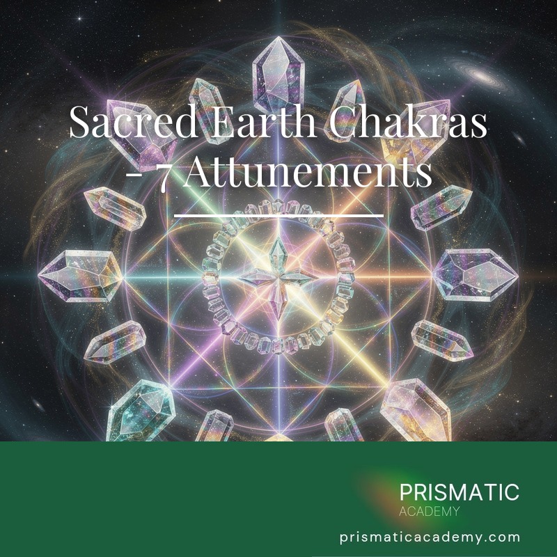 Glowing Earth in amber soil with energy layers for Sacred Earth Chakras