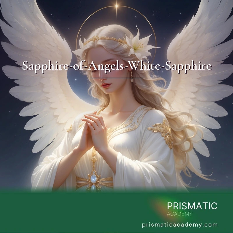 Sapphire-of-Angels-White-Sapphire distance Reiki attunement, White Sapphire of Archangel Gabriel by Prismatic Flower Essences