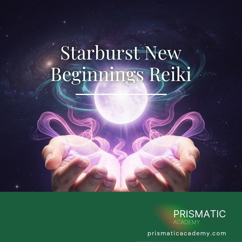Coral and peach dawn starburst for Starburst New Beginnings Reiki