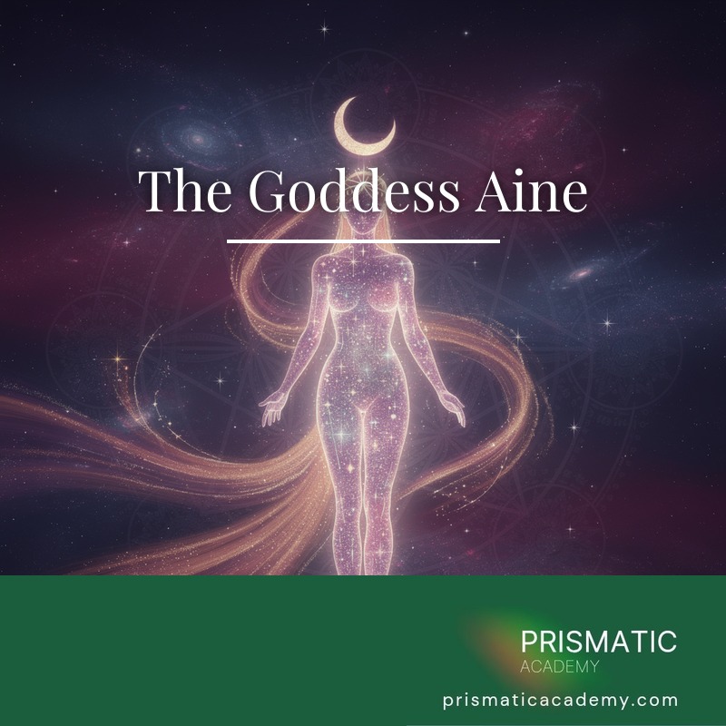 Irish sun goddess Aine crowned in golden light for The Goddess Aine