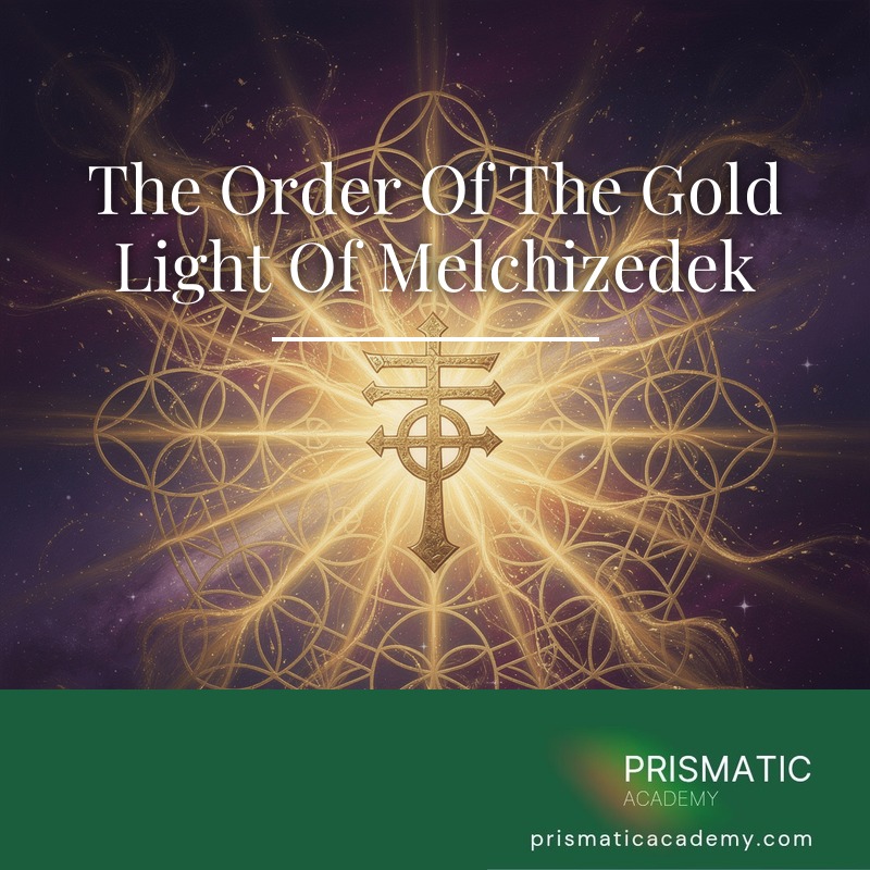Radiant golden sacred-geometry merkaba temple of light for The Order Of The Gold Light Of Melchizedek