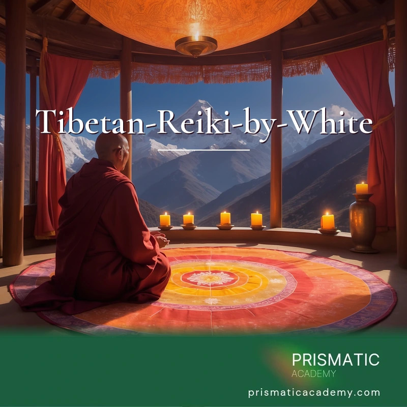 Tibetan-Reiki-by-White distance Reiki attunement, Tibetan Reiki healing energy system and its Cho Ku Rei activation symbol by Prismatic Flower Essences