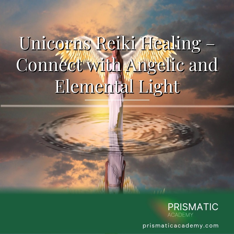 Unicorns Reiki Healing - ethereal white unicorn with angelic and elemental light