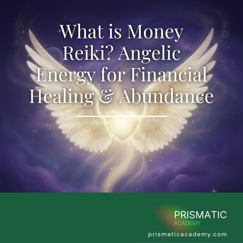 Emerald green light and golden coins for the Money Reiki abundance attunement