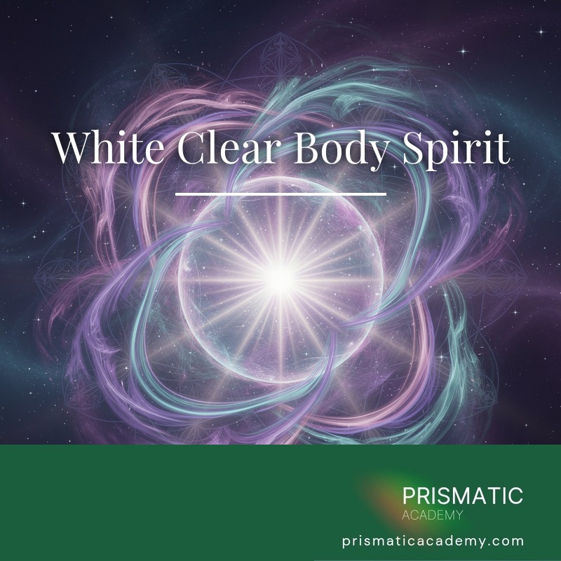 Translucent figure of pure white light for the White Clear Body Spirit attunement