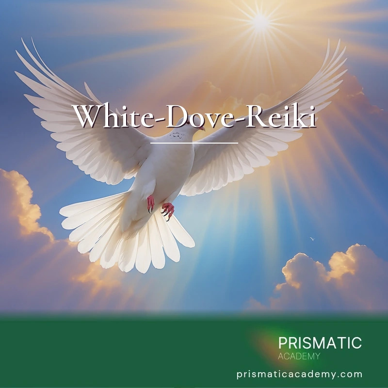 White-Dove-Reiki distance Reiki attunement, The White Dove, symbol of peace, purity and the Holy Spirit by Prismatic Flower Essences